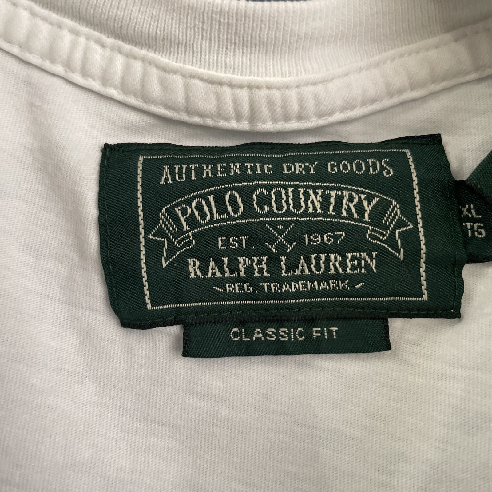 Ralph Lauren Polo Country Sportsman White Graphic Shirt Size XL gallery