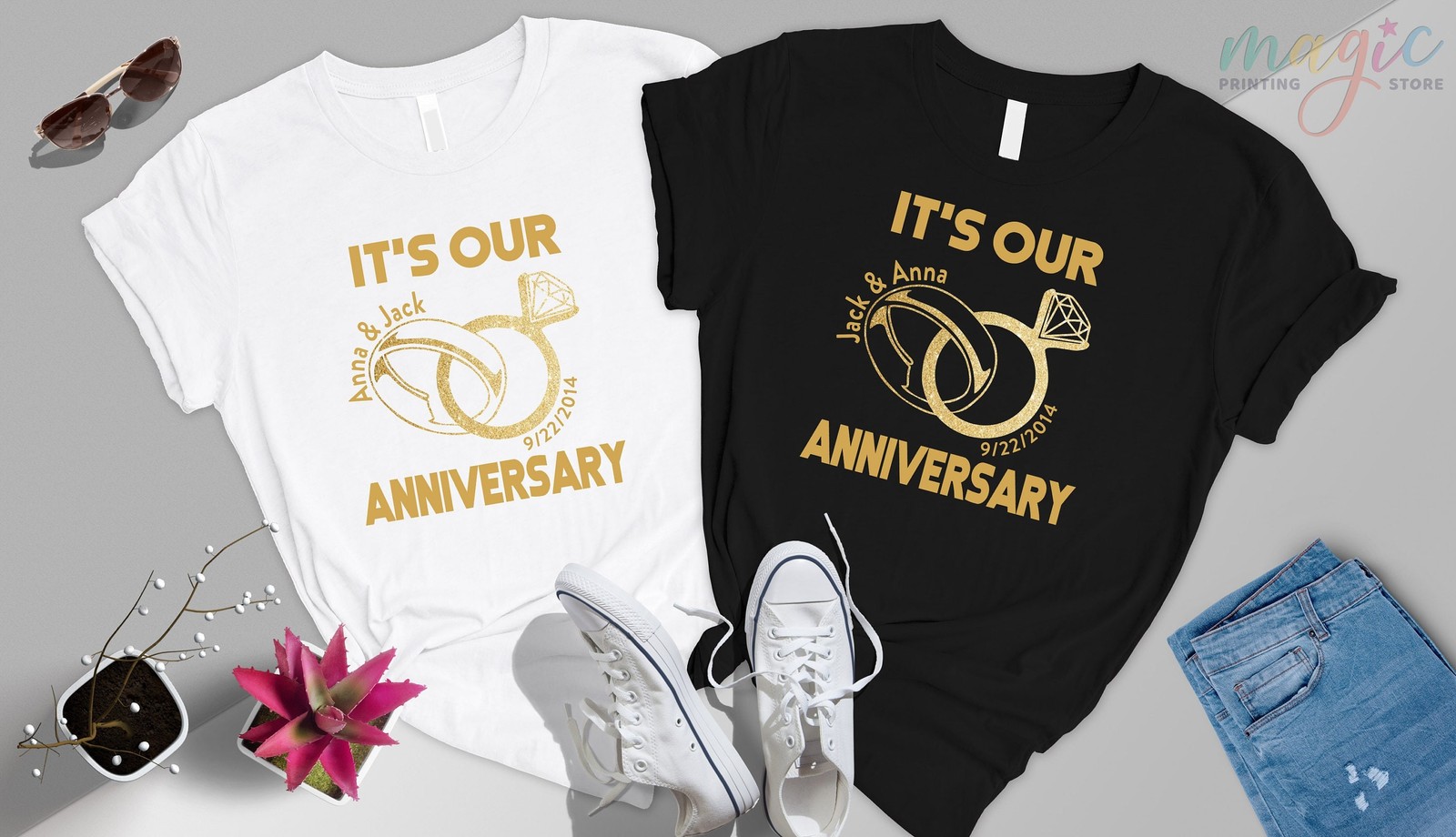 Custom It  39 s Our Anniversary  Shirt  Wedding Gift For Couple  Custom