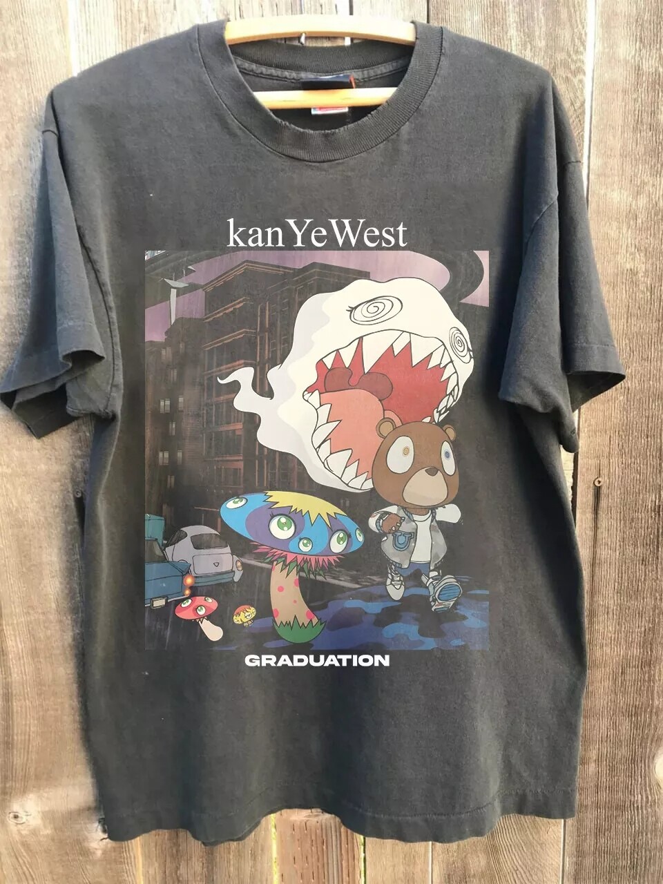 Kanye West Tour 2024 Tshirt, West College Dropout Charcoal Unisex Tshirt S-5XL gallery