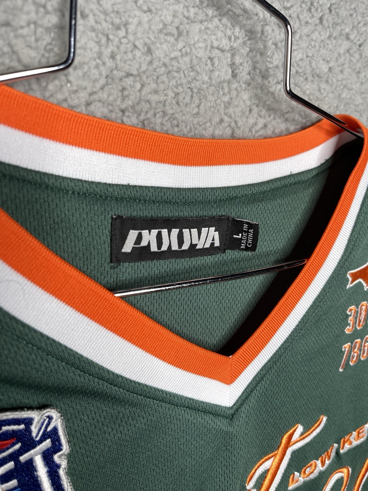 G59 records Pouya Mens jersey large most wanted low key green orange miami gallery