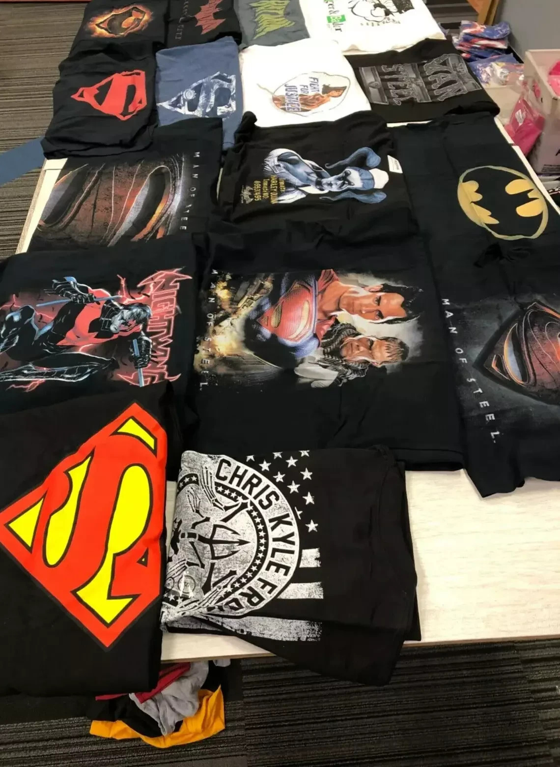 Lot of 5 Random Men's Graphic Tees T-Shirts LIQUIDATION Size L, XL, 2X gallery