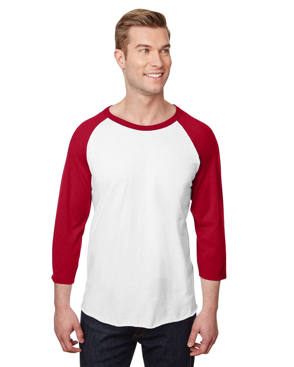 Jerzees Adult 5.2 oz Premium Blend Ring-Spun Raglan Baseball T-Shirt 560RR S-3XL