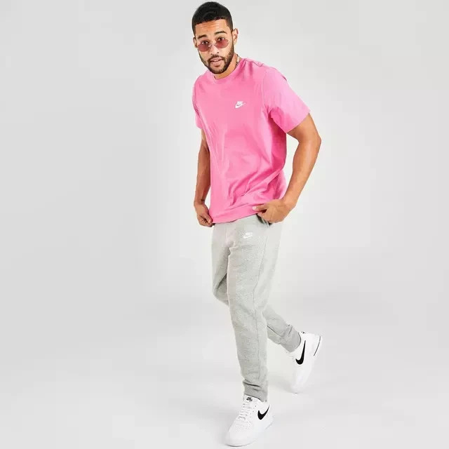 Nike Men's Sportswear Club T-Shirt - Pink Pinksicle AR4997-684 gallery