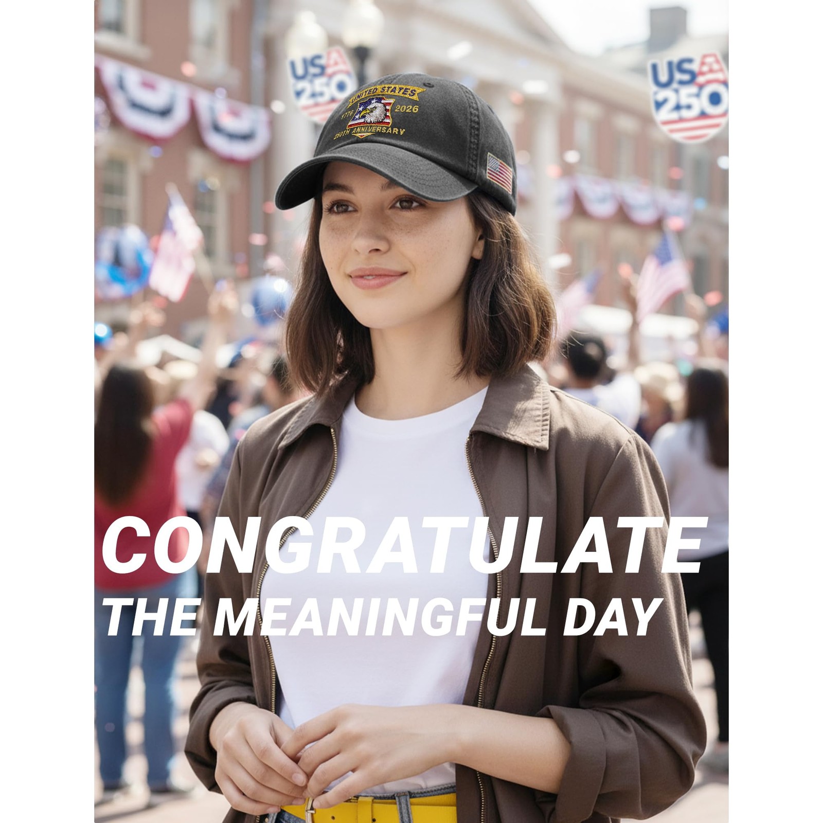 250 Anniversary USA Hat,United States of America 250th Anniversary Cap,US Pat... gallery