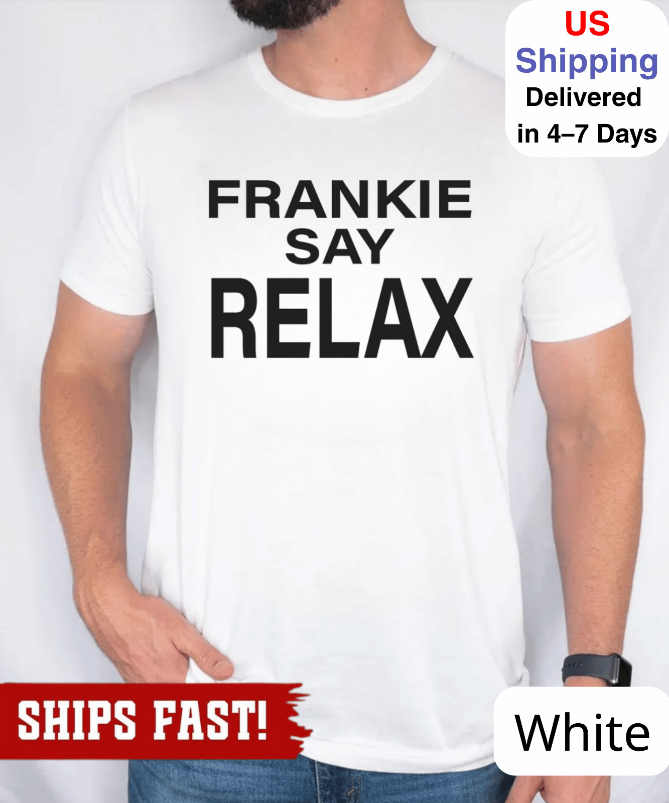 Frankie Say Relax T-Shirt, Gift For Him , Cute Graphic t-shirt gallery