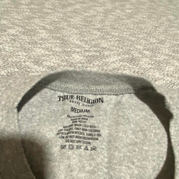 True Religion gray t-shirt short sleeves Size M. SKU-A417 #denim gallery