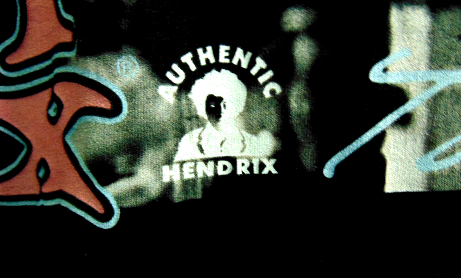 Jimi Hendrix Authentic Hendrix T-Shirt Mens XL Black Cotton in Color gallery