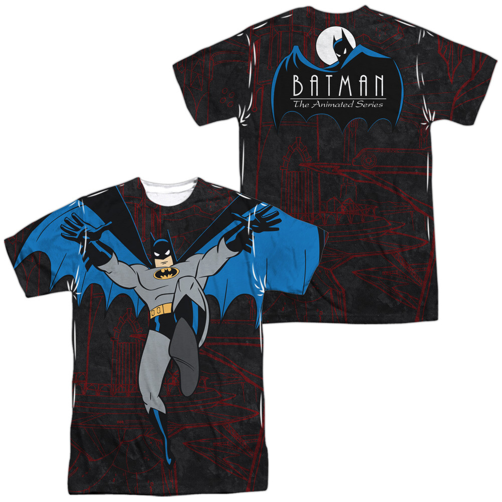 Batman The Animated Series Cave Leap Unisex Adult Costume T Shirt, S-3XL gallery