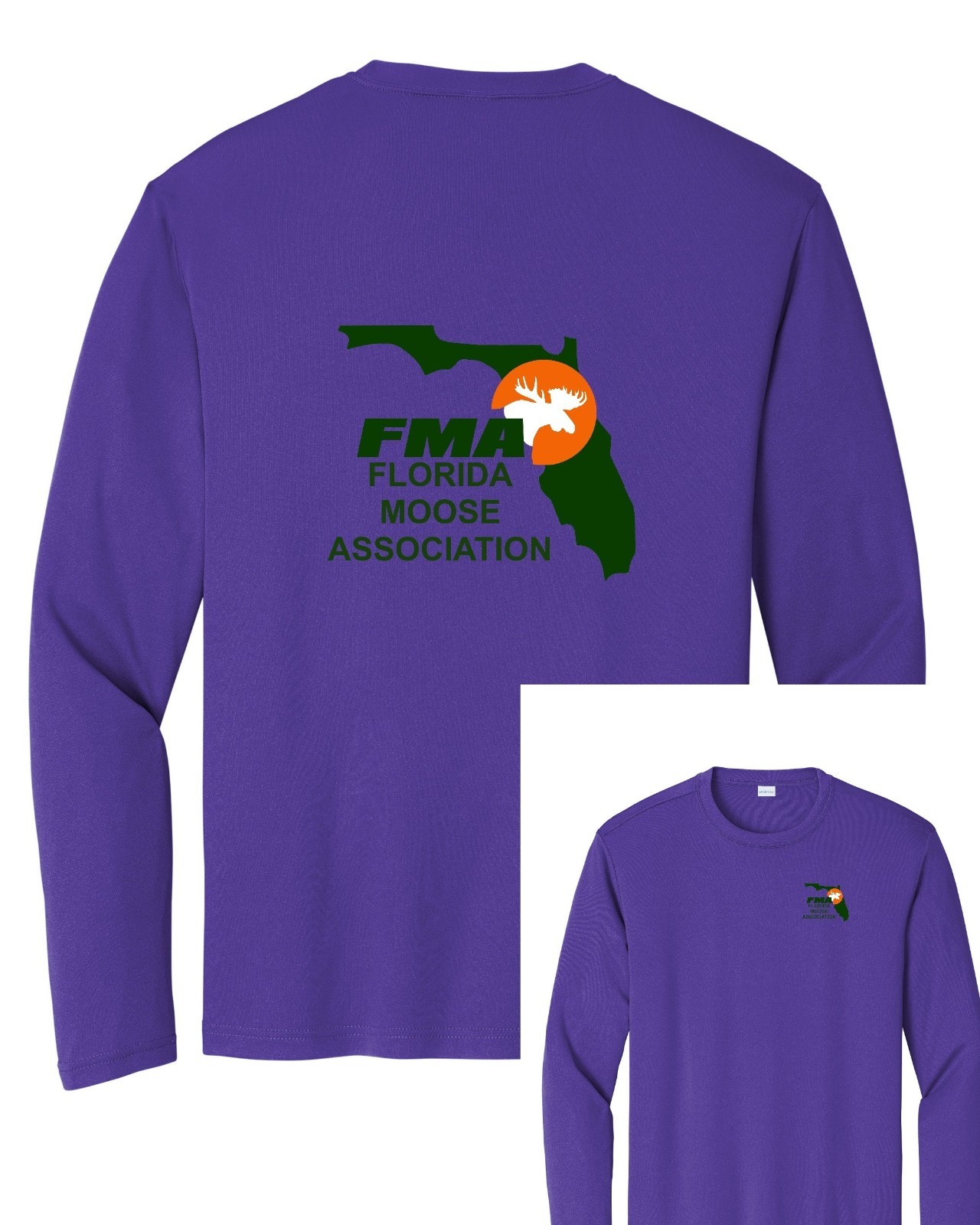 Florida Moose Association Sport Tek FMA long sleeve t shirt unisex ST350LS gallery