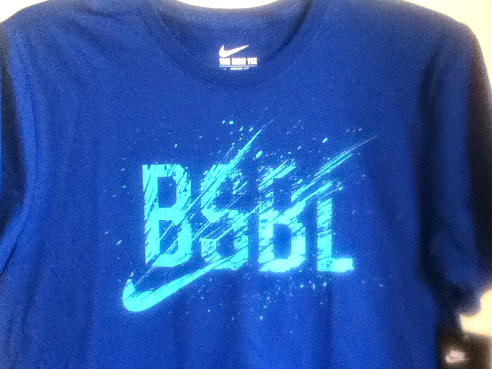 AUTHENTIC NIKE 100% COTTON NIKE BASEBALL ROYAL T SHIRT AH3209-417 gallery