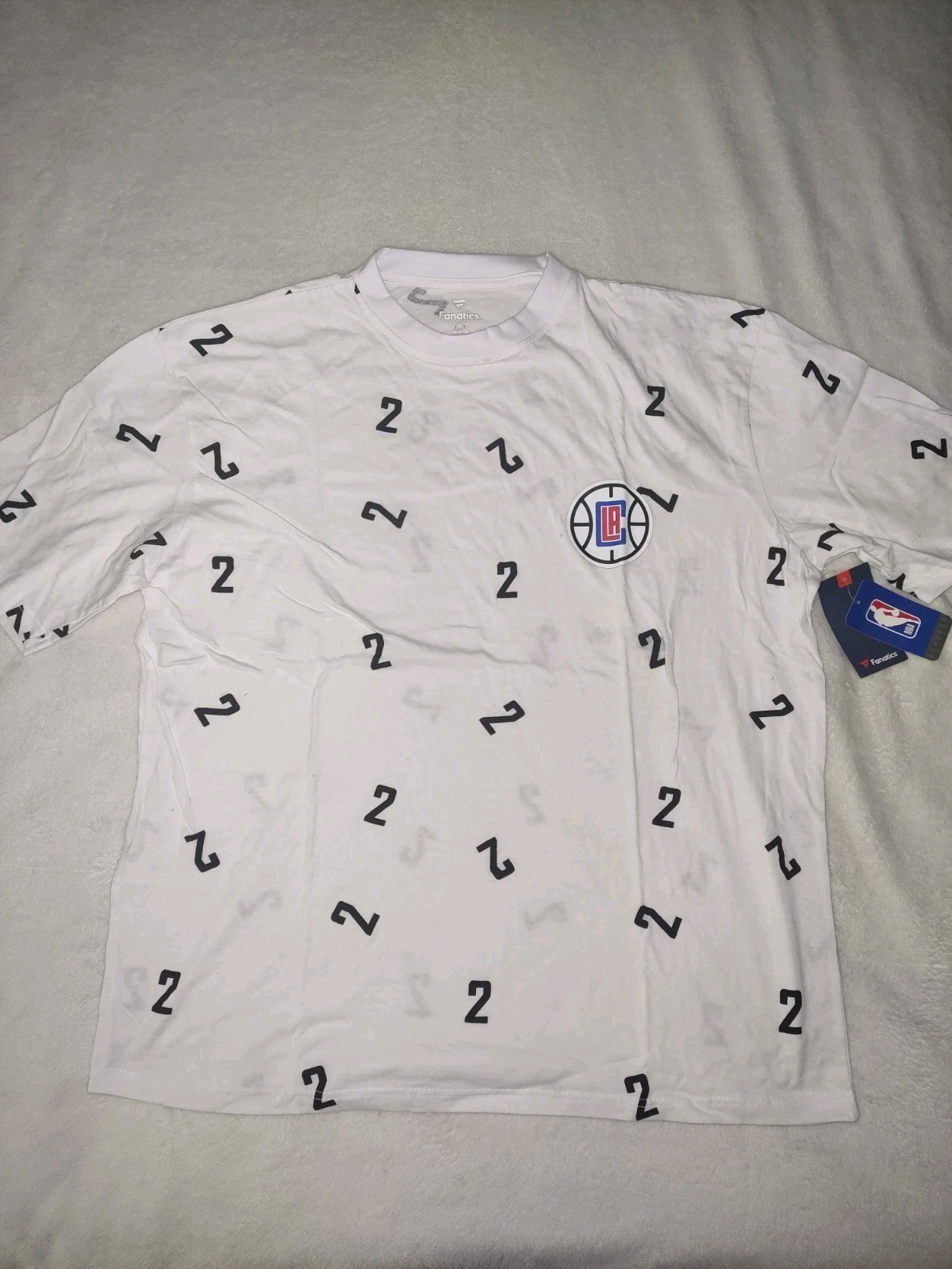 Men’s L.A. Clippers T-shirt Size 2XB Color White New With Tags