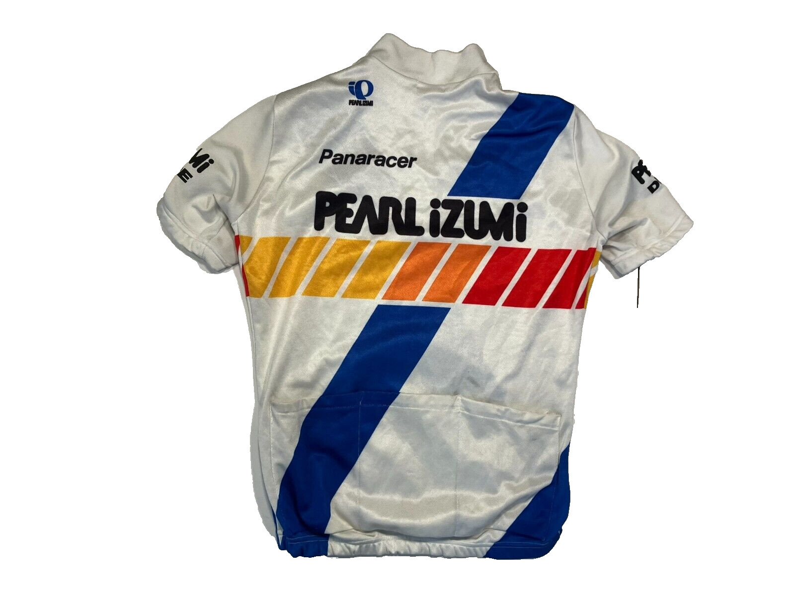 Vtg PEARL IZUMI x PANARACER White DIA-COMPE CYCLING TEAM JERSEY Bike Shirt Sz S gallery