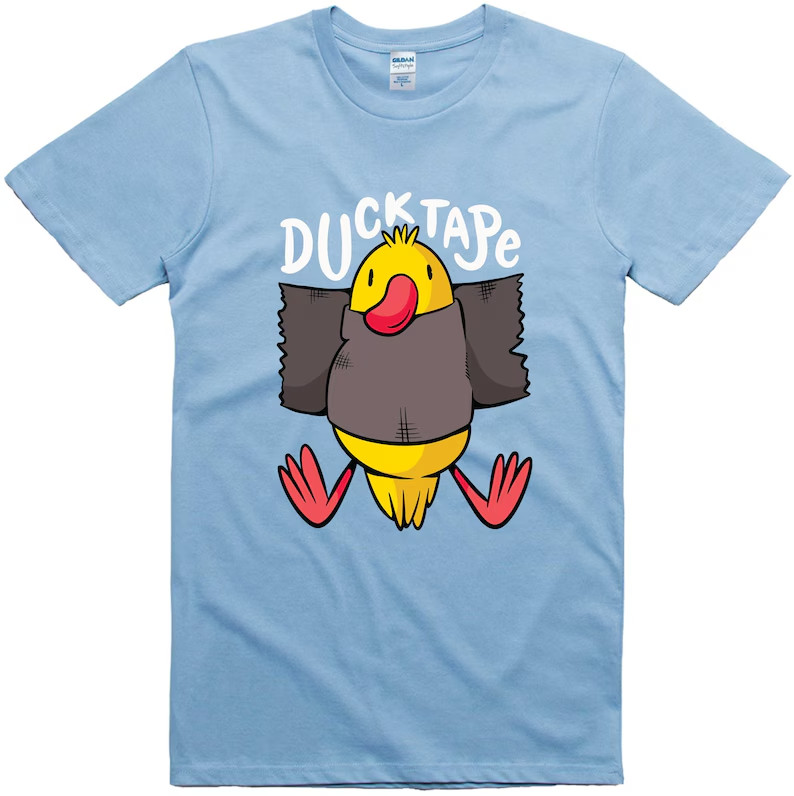 Funny Duck Tape Shirt, Humor Graphic Cotton Tee gallery