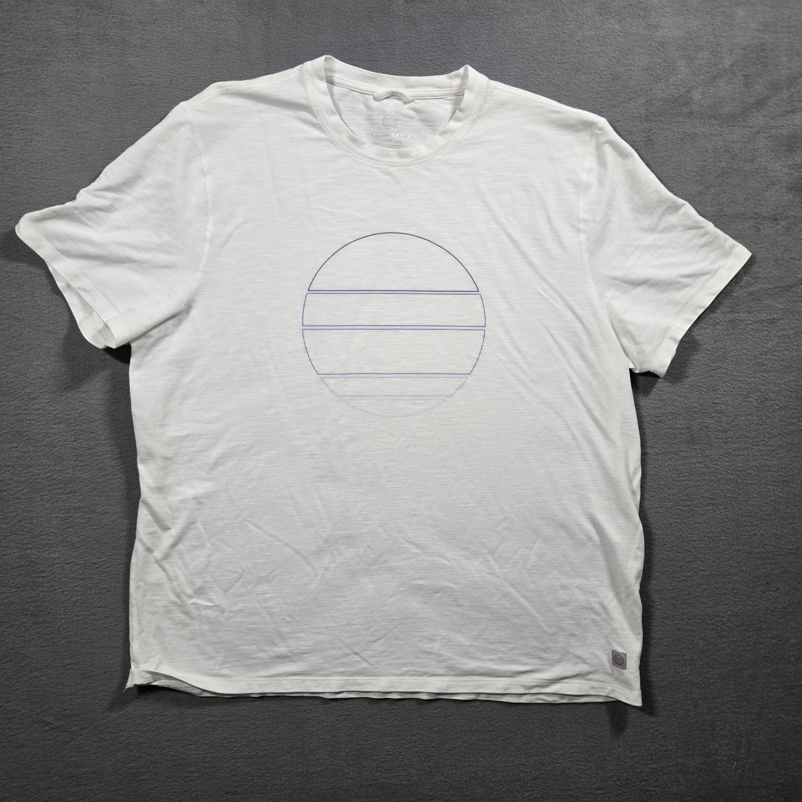 Marine Layer The Air Tee - Mens Size XXL - White Short Sleeve T-Shirt gallery