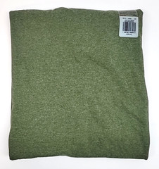 Hanes Men’s Size Large Heather Olive Green Crew Neck T-Shirt Cotton Blend