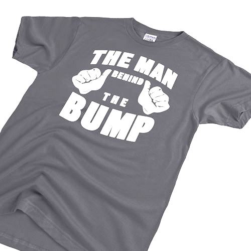 The Man Behind The Bump newborn baby #1 dad pregnant maternity super T-Shirt
