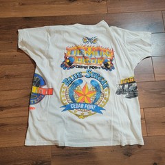 Vintage 90’s Cedar Point All Over Print T Shirt Mens Size XL/2X USA Made 4A
