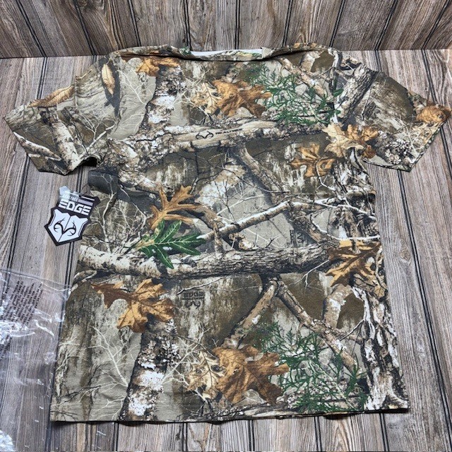 Russell Outdoors Mens Realtree Edge Camo T-Shirt Short Sleeve Cotton Tee Large gallery