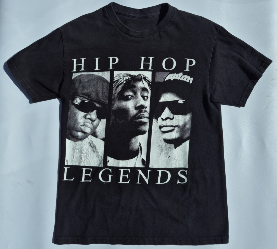 Hip Hop Legends 2Pac Biggie Eazy-E T-Shirt 90s Music Hip Hop Rap Tee Size S gallery