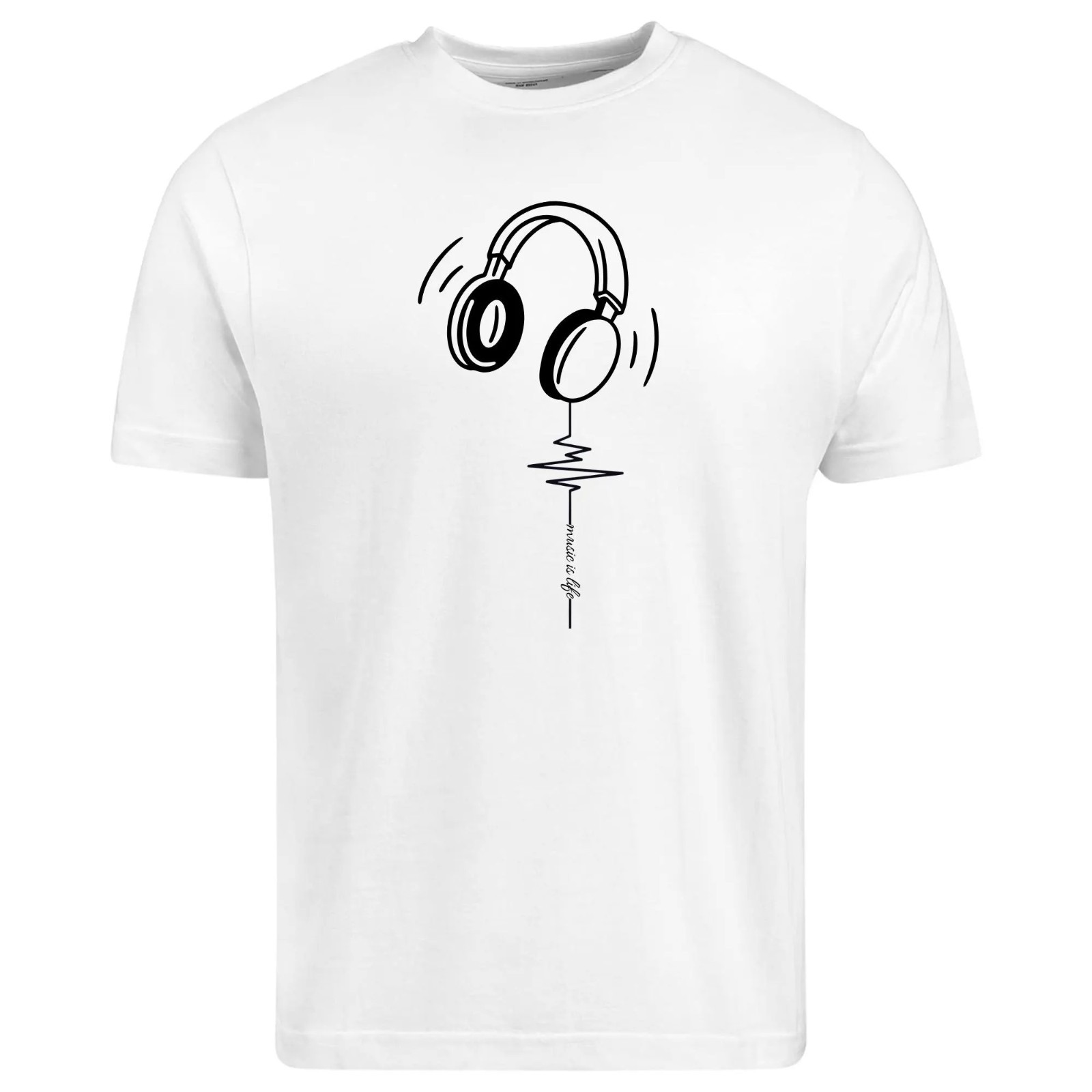 Music is Life Headphone Cool Music Lover Kids Adults T-Shirt gallery