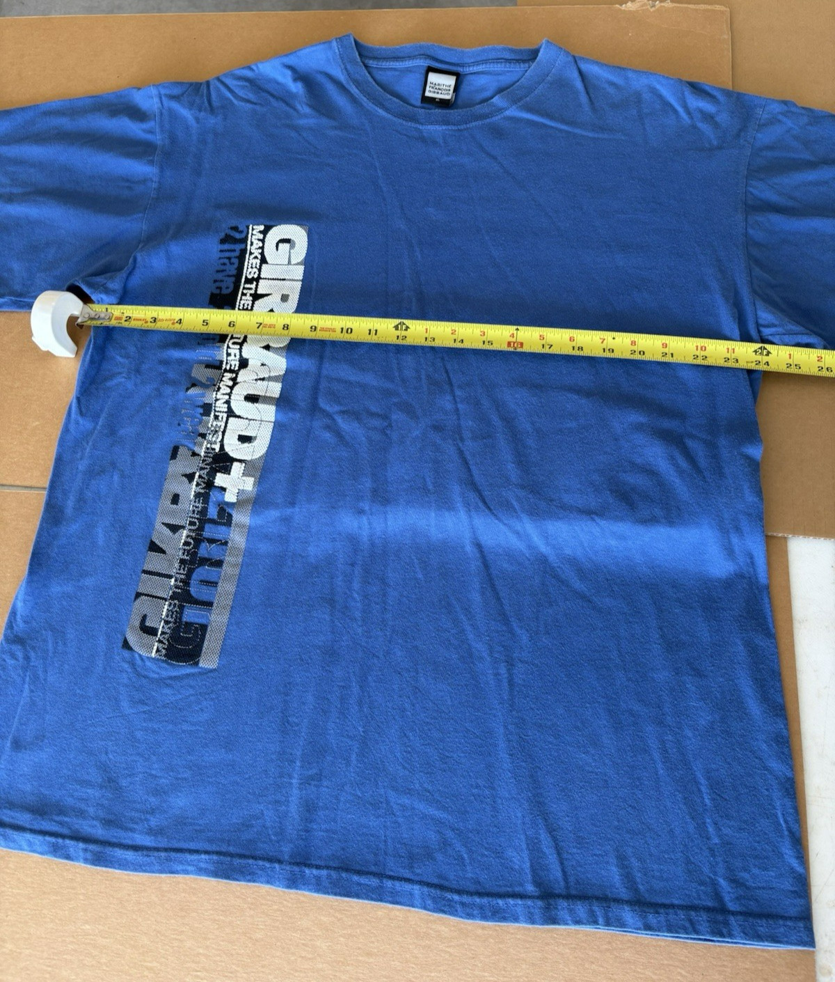 Vintage Marithe Francois Girbaud T-Shirt XL Blue Logo Streetwear Y2K gallery