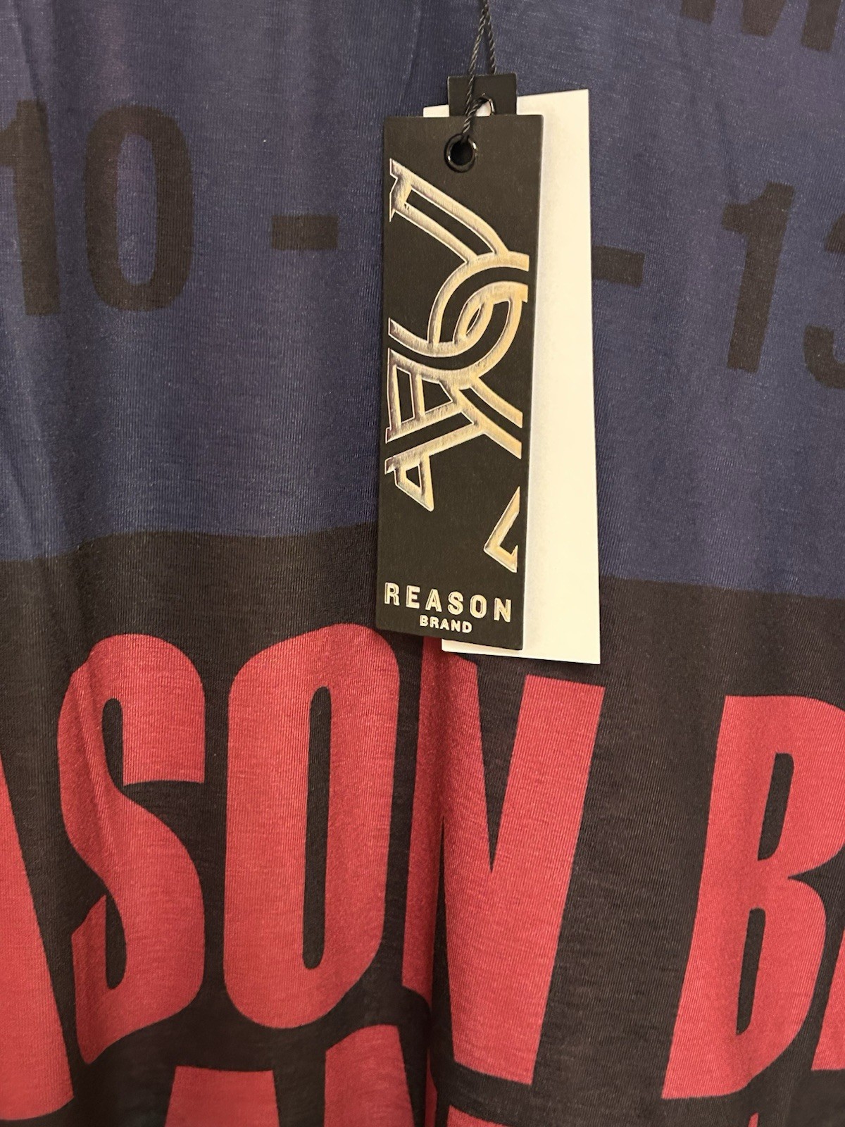Reason Brand All Over Graphic T-Shirt Men's Size XL Multi Colors Unisex NWT gallery