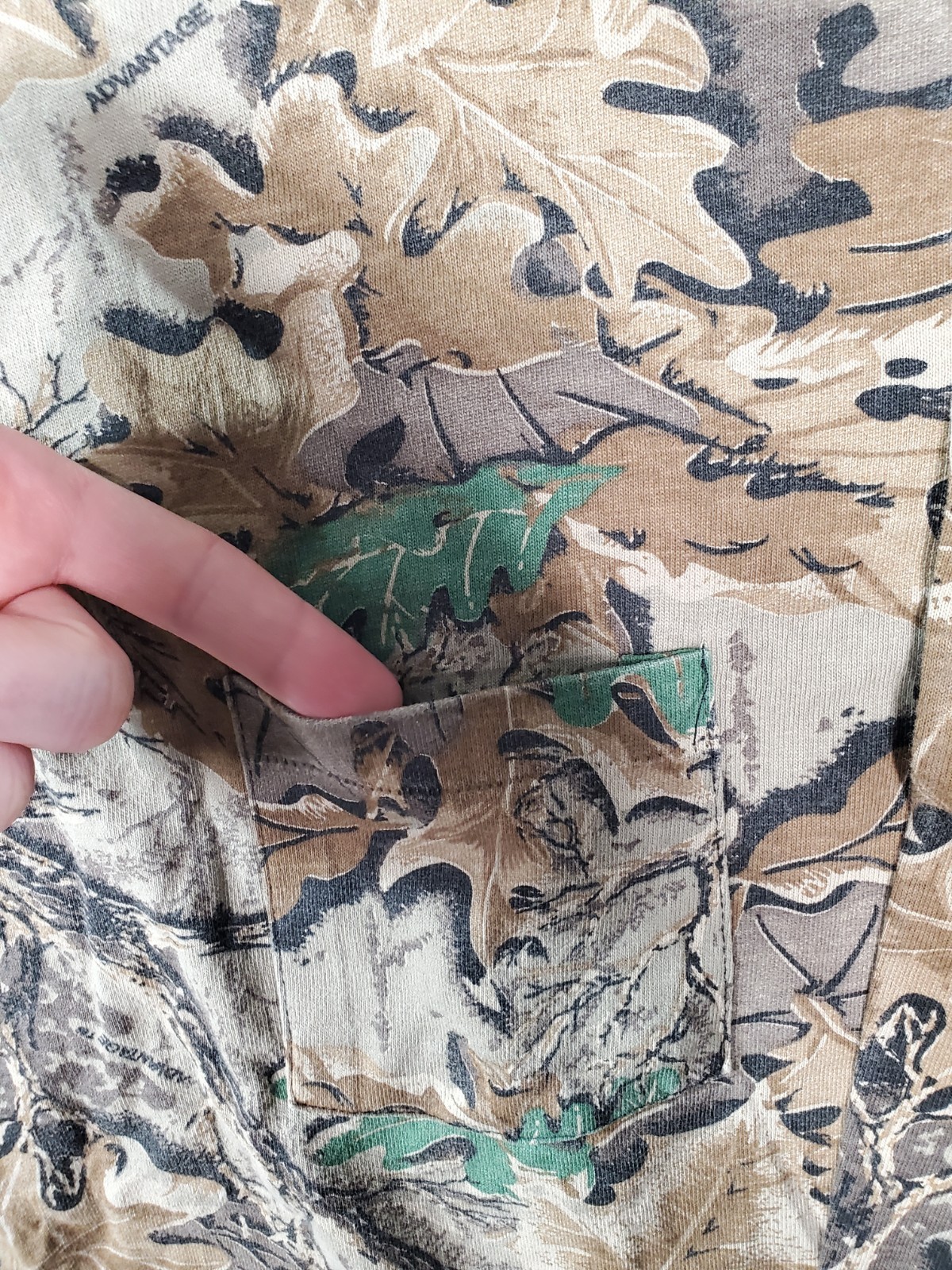 Vtg Spartan Camo Shirt Mens L/XL Brown RealTree Camouflage Outdoors Hunting USA gallery