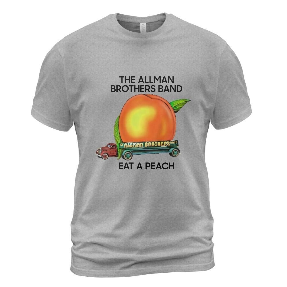 Rare 1970s 70s The Allman Brothers Eat A Peach Light Blue T shirt gallery