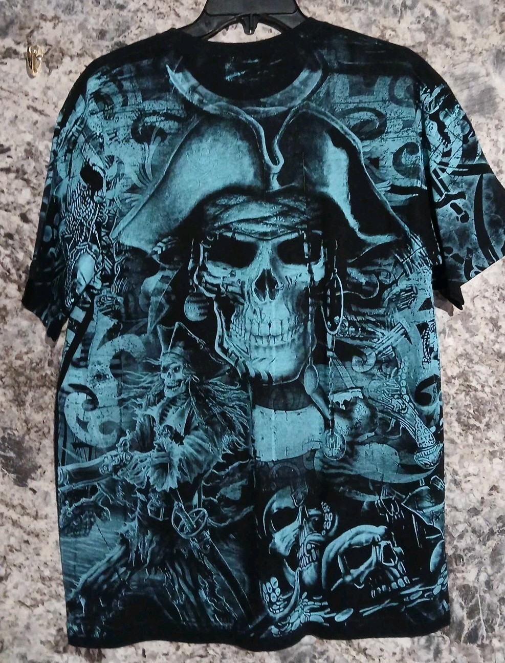 Pirates, Cancun, Mexico T Shirt, Mens Size Large, All Over Print, Excellent gallery