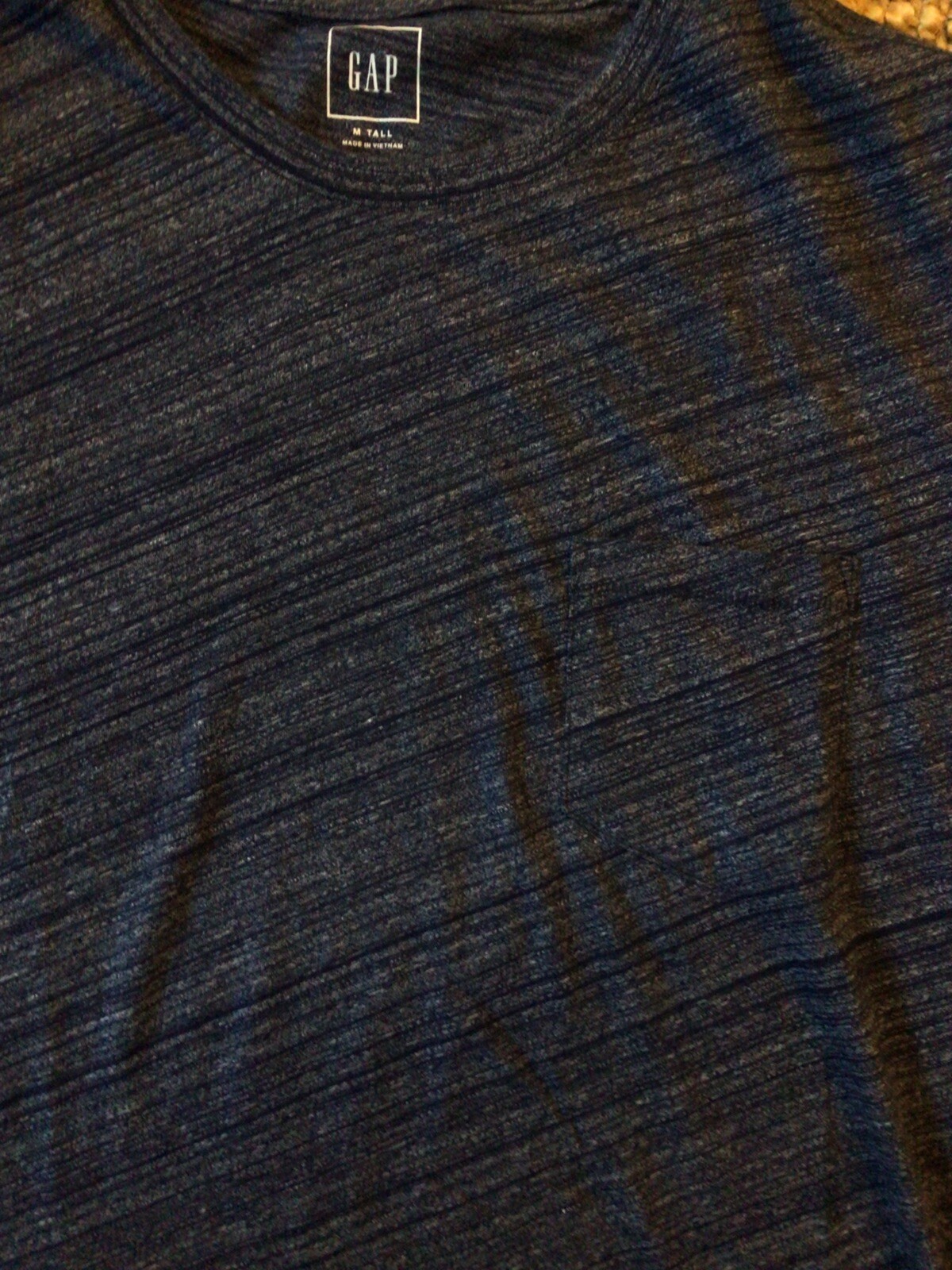 NEW Gap Pocket T Shirt Cotton Medium Tall Cotton Heather gallery