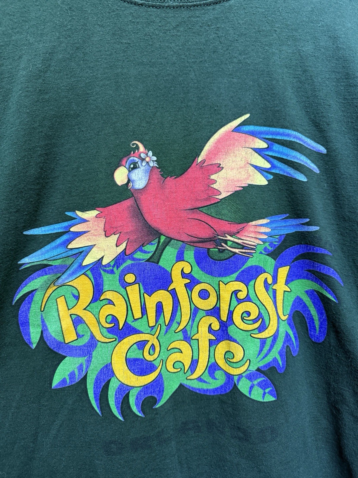 Vintage 90s Rainforest Cafe Orlando Men’s T Shirt Green Size XL USA gallery