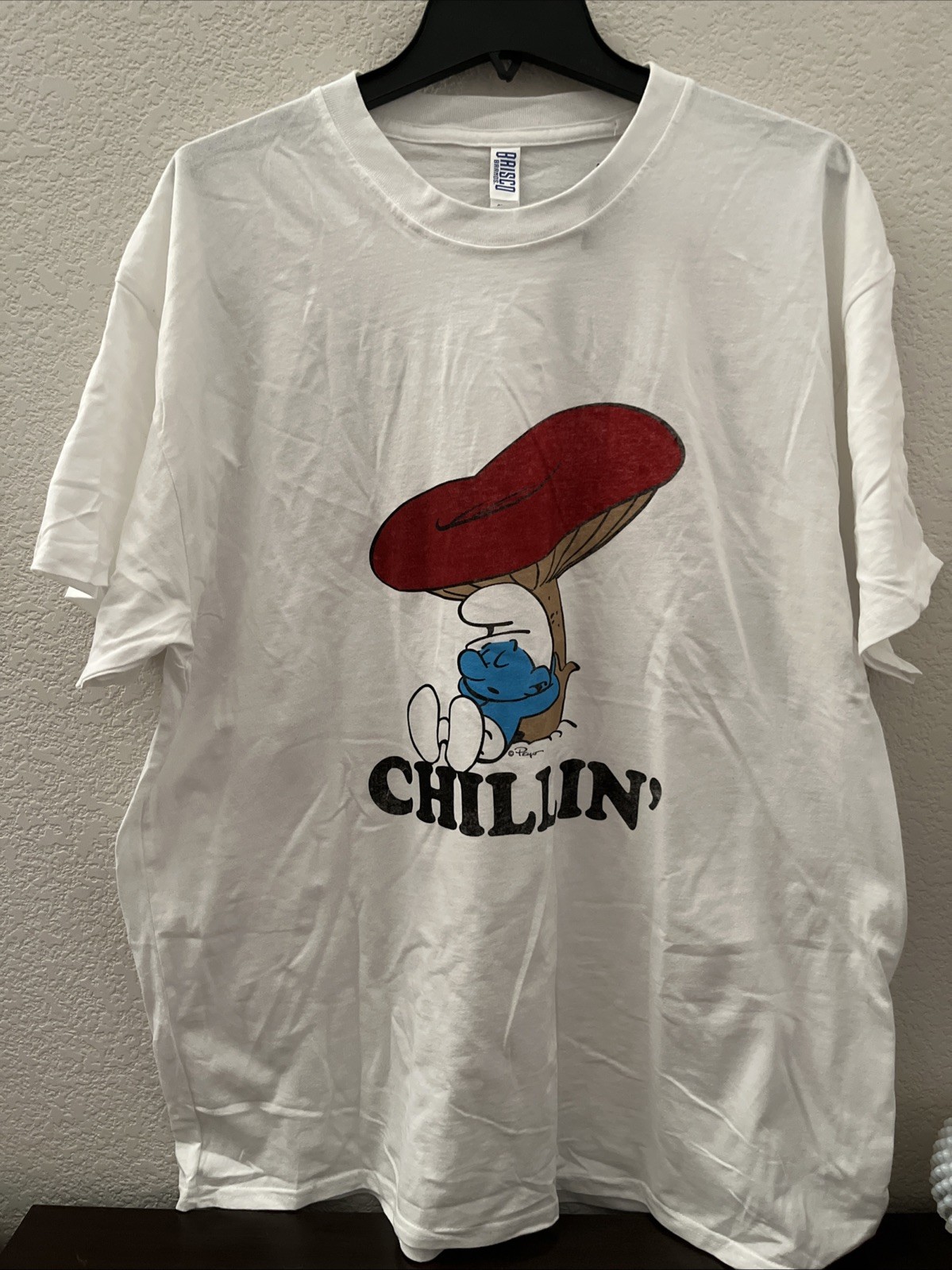 Smurfs Chillin Size 2 XL Brisco Brands White T Shirt