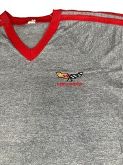Vintage Chevrolet Corvette Single Stitch T Shirt Size: Large Bantam Tag V Neck