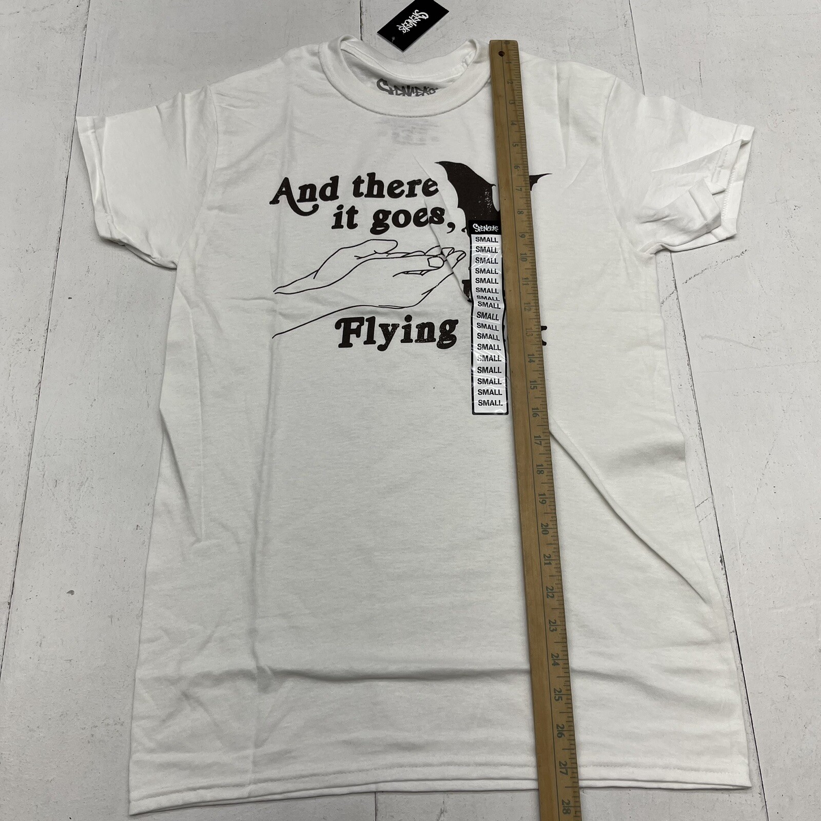 Spencer’s Last F White Graphic Short Sleeve T Adults Size Small NEW gallery