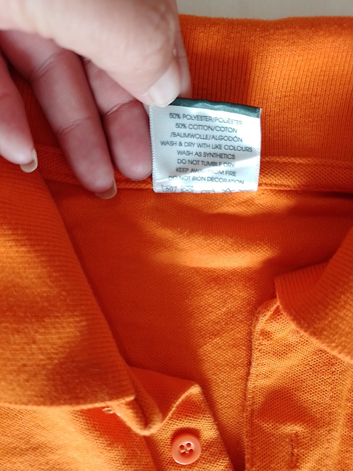 Men's T Shirt Uneek Size S Short Sleeves Orange 25470 gallery