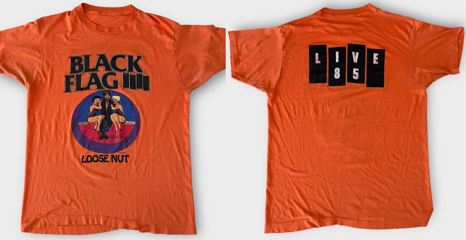 New Black Flag Loose Nut tour ’85 Reprint S-235XL T-Shirt C59.88