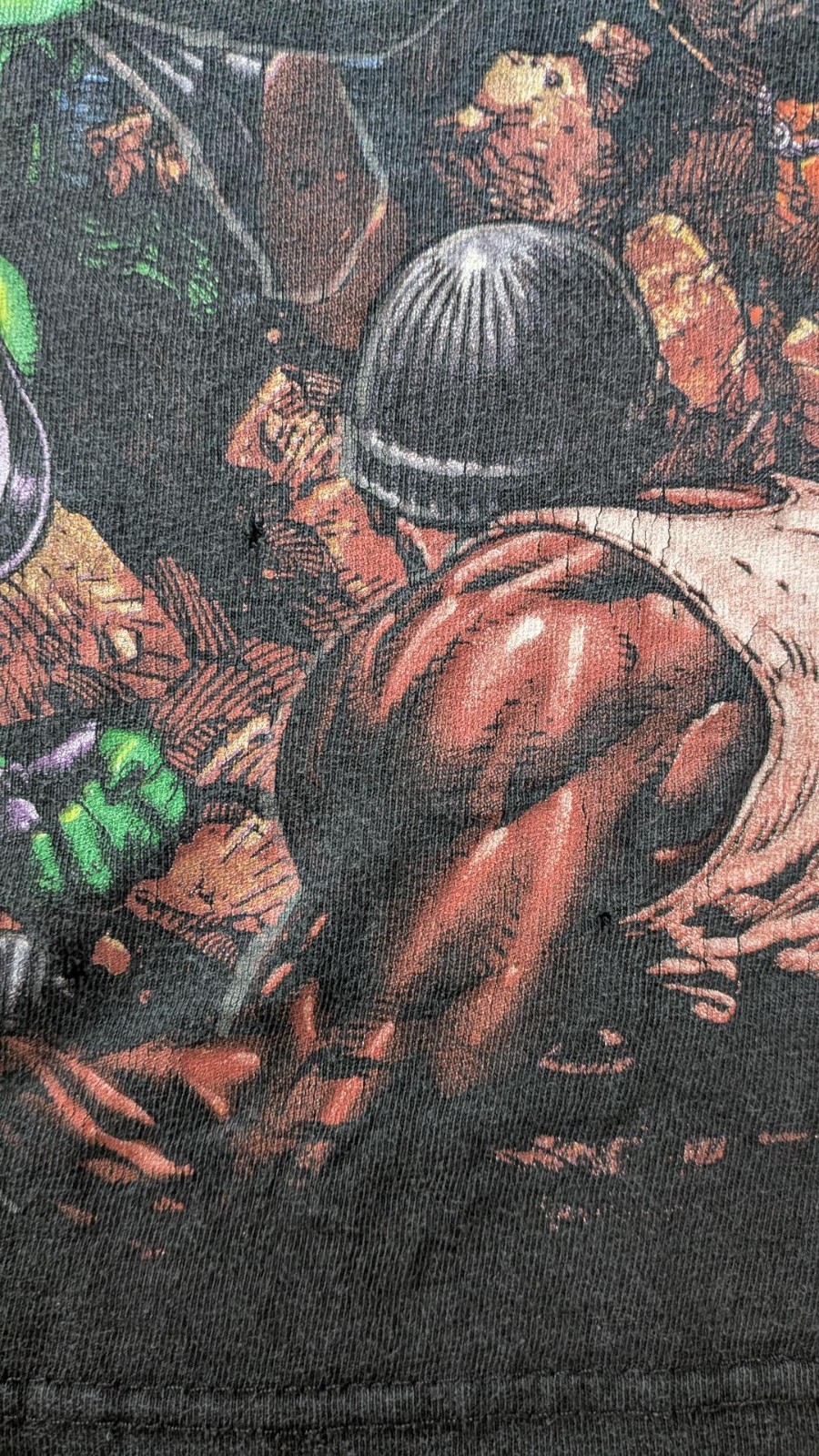 Rare Vintage Marvel Mad Engine World War Hulk T-Shirt Large gallery