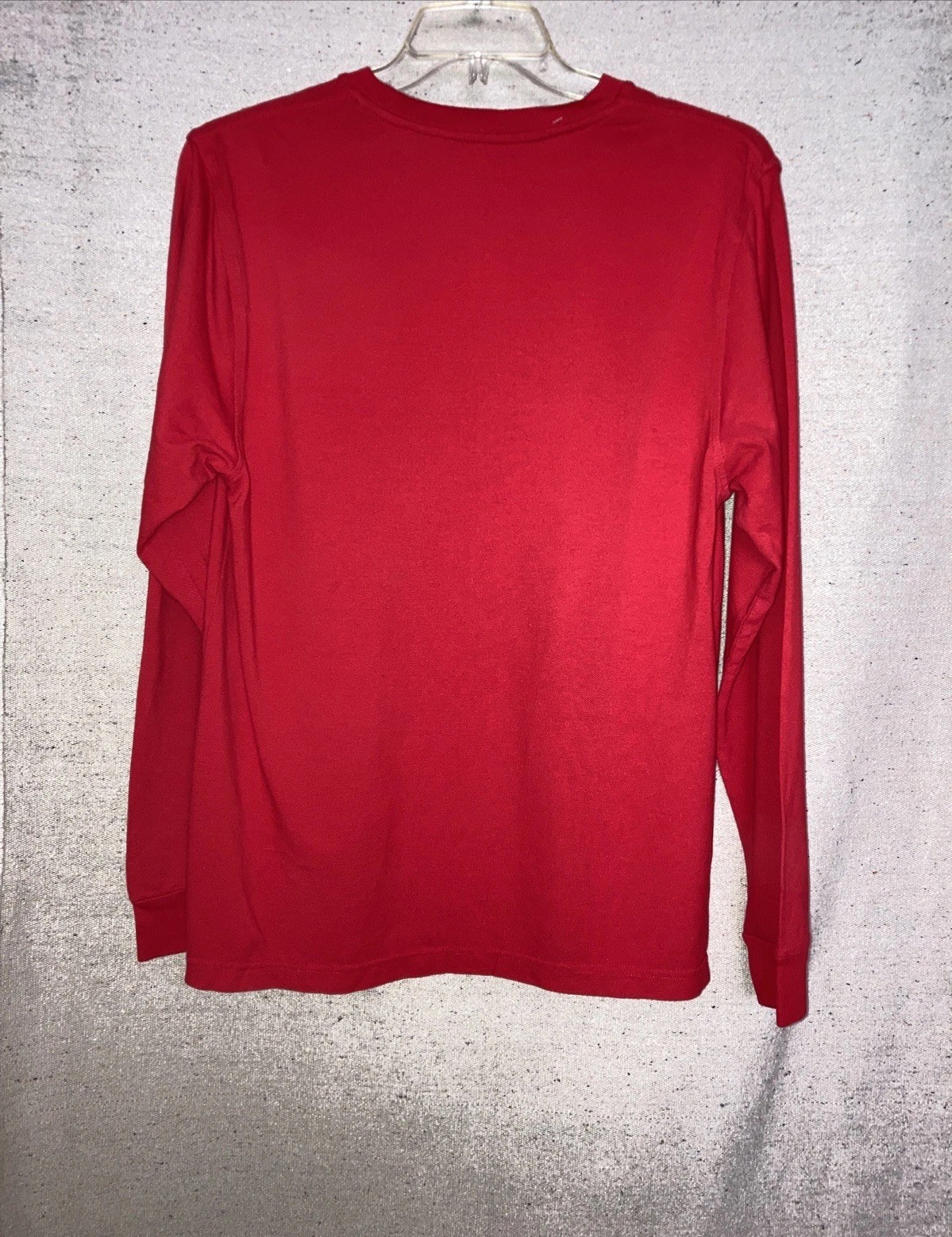 Apple Computer Red Shirt Men’s Long Sleeve Employee Geek Embroidered New L New gallery