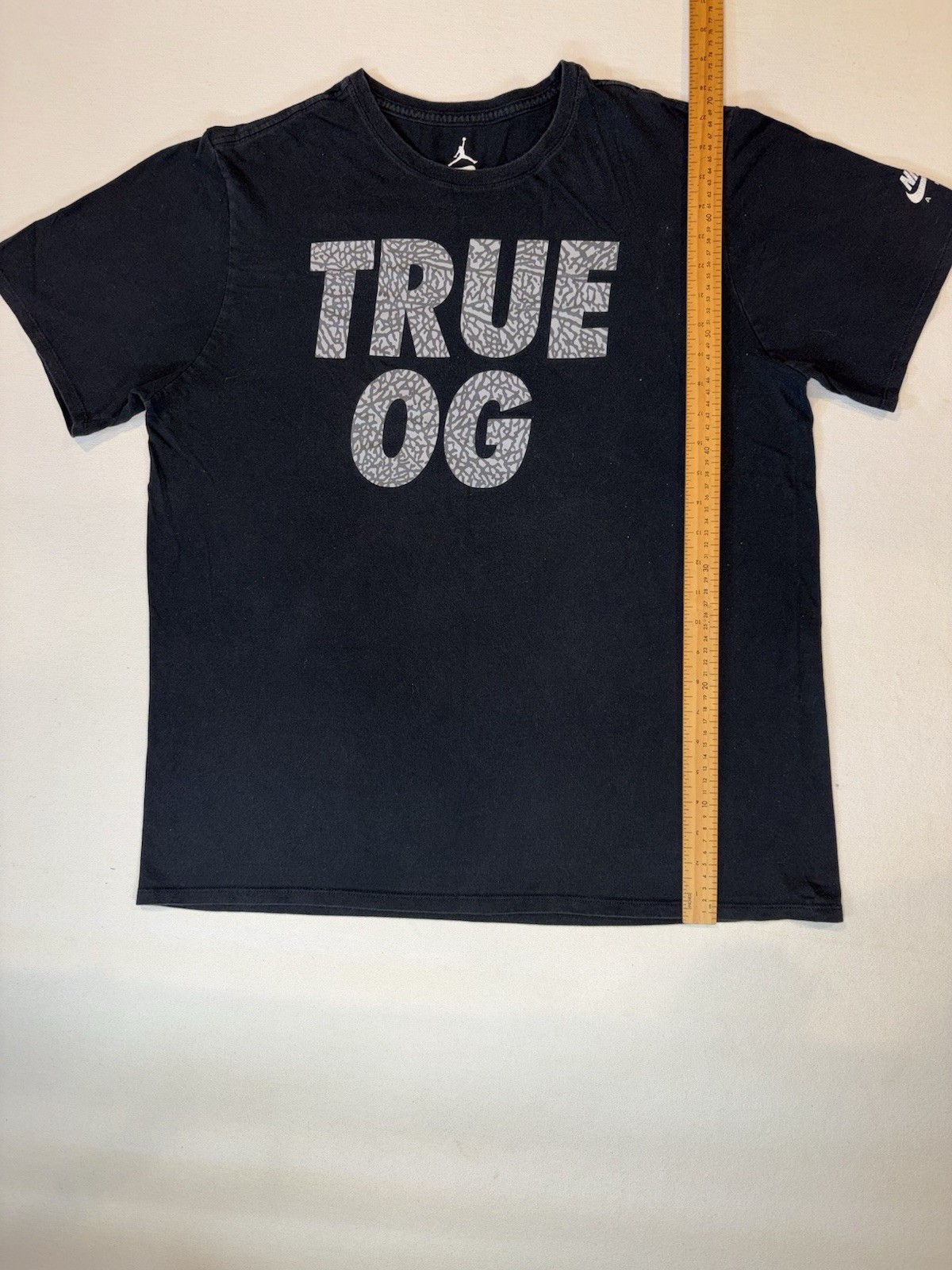 Nike Air Jordan Men's Short Sleeve T-Shirt True OG Black Size XL gallery