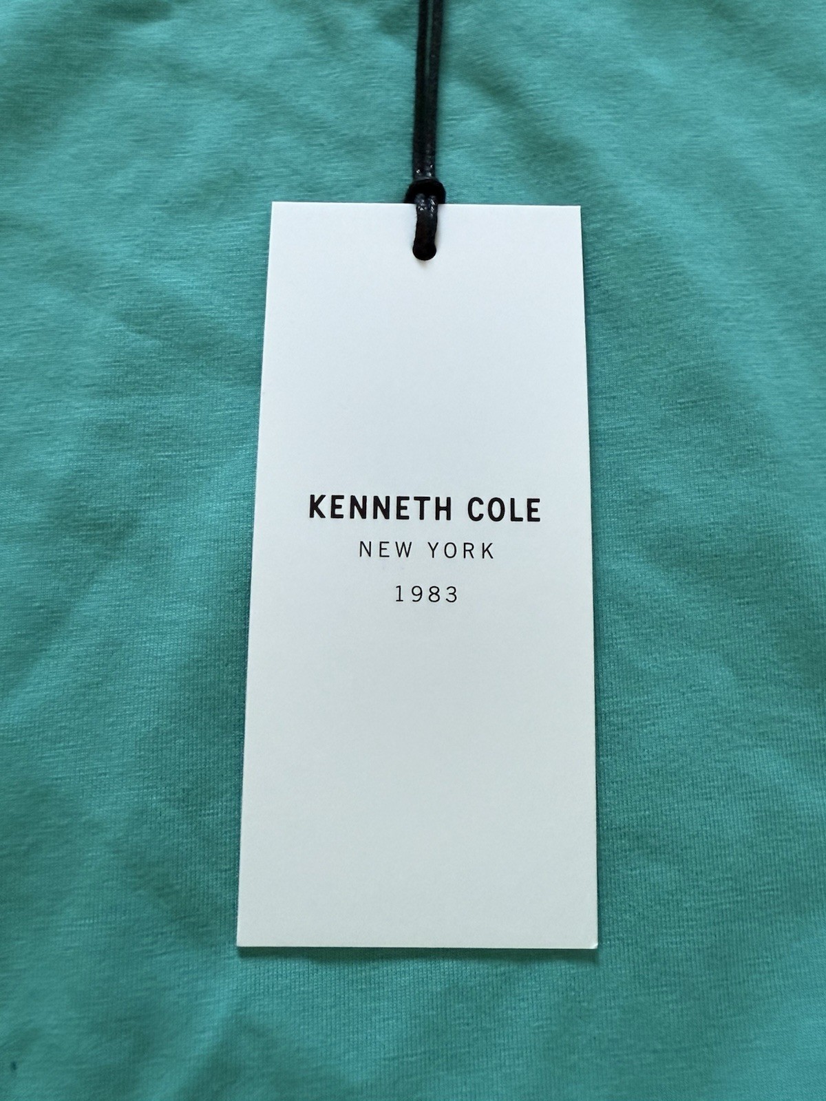 Kenneth Cole Men's T Shirt Stretch Breathable Soft Cotton Deep Aqua Size Large gallery