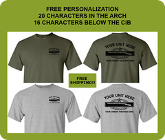 Combat Infantryman Badge Shirt, CIB Custom Performance Shirt, Infantry Shirt