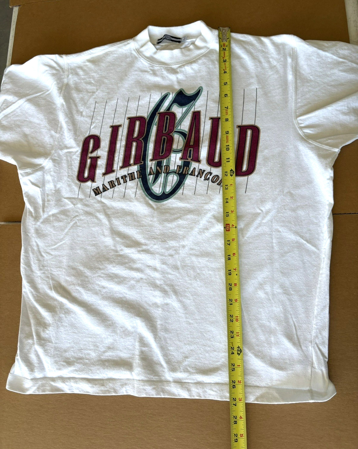 Marithe Francois Girbaud Classic Logo T Shirt White Men's 100 % Cotton Size L gallery