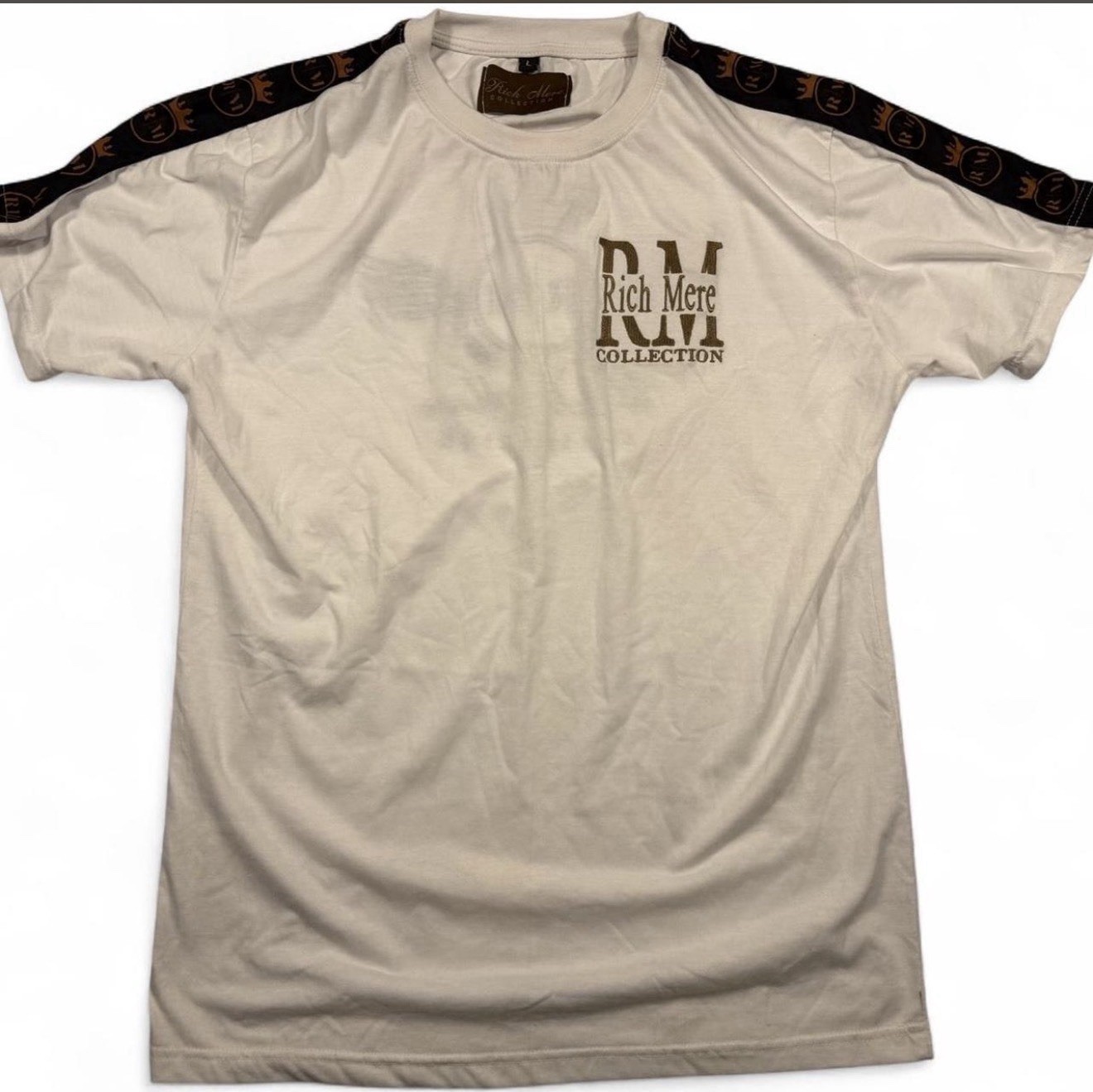 Y2K Rich Mere Collection T Shirt Mens Large White Crown Logo Streetwear gallery