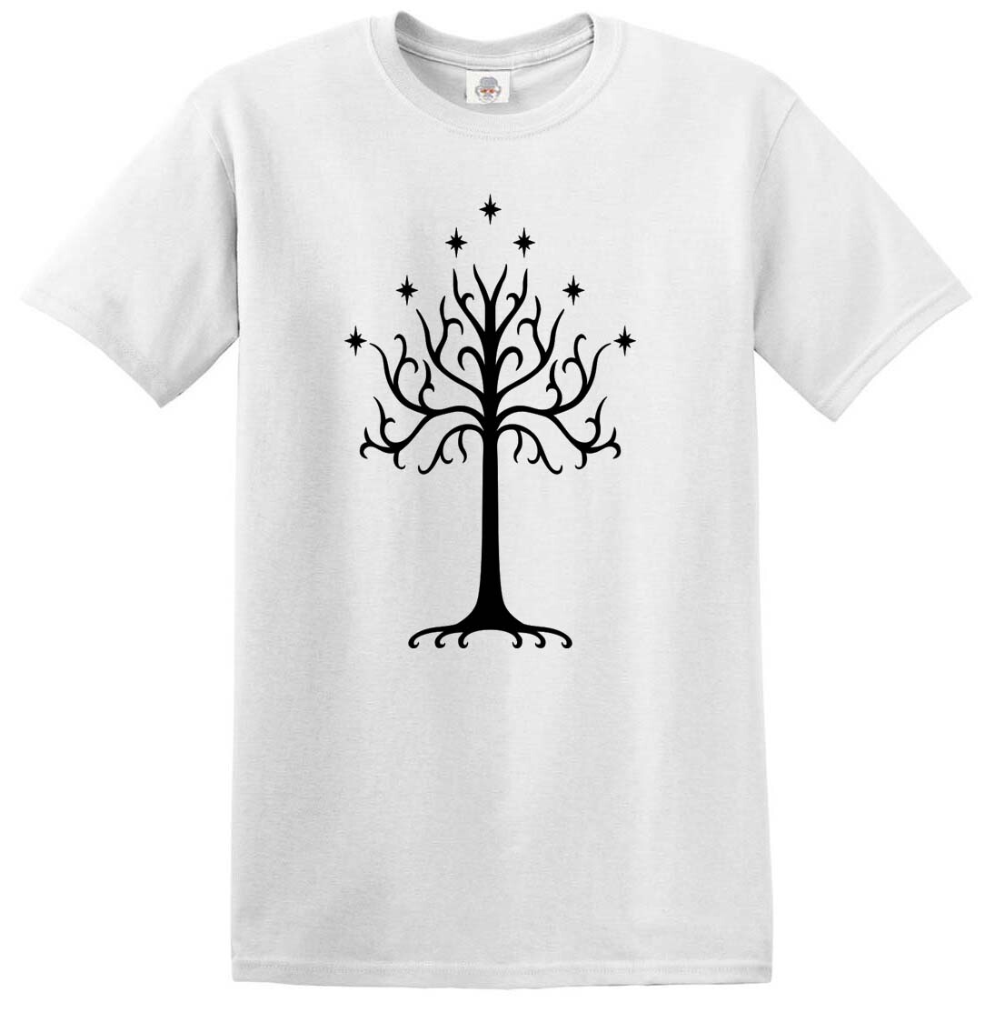 Tree of Gondor T-Shirt Oak Lord of the Rings Hobbit Saruman Gandalf Frodo LOTR
