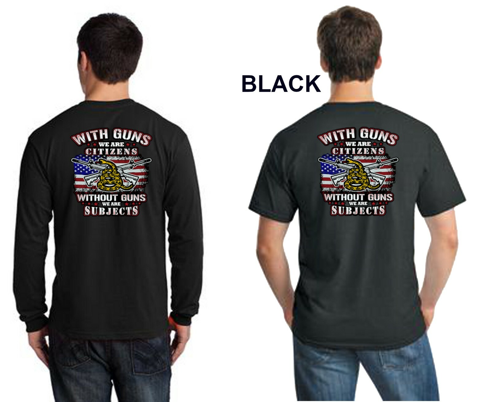 2nd Amendment With Guns We Are Citizens Without We Are Subjects Mens T Shirt gallery