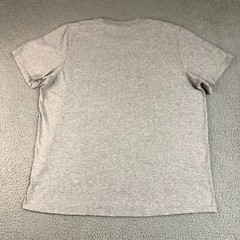 Adidas Shirt Mens XL Gray Solid Graphic Logo Print Amplifier Tee Sportswear