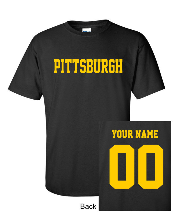 PITTSBURGH Name & Number CUSTOM T-Shirt Jersey Pirates STEELERS New! S-5XL gallery