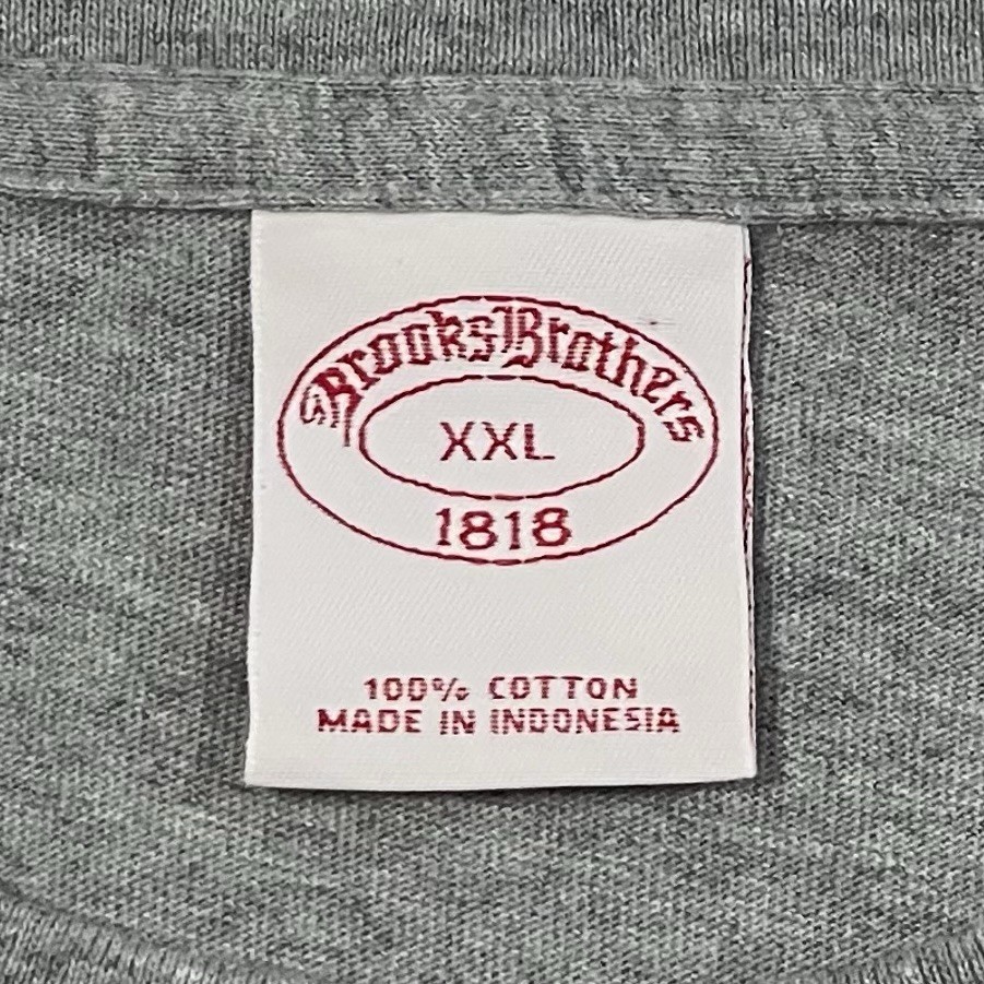 Brooks Brothers One-Point Size XXL Gray Tee (Retail $40) gallery