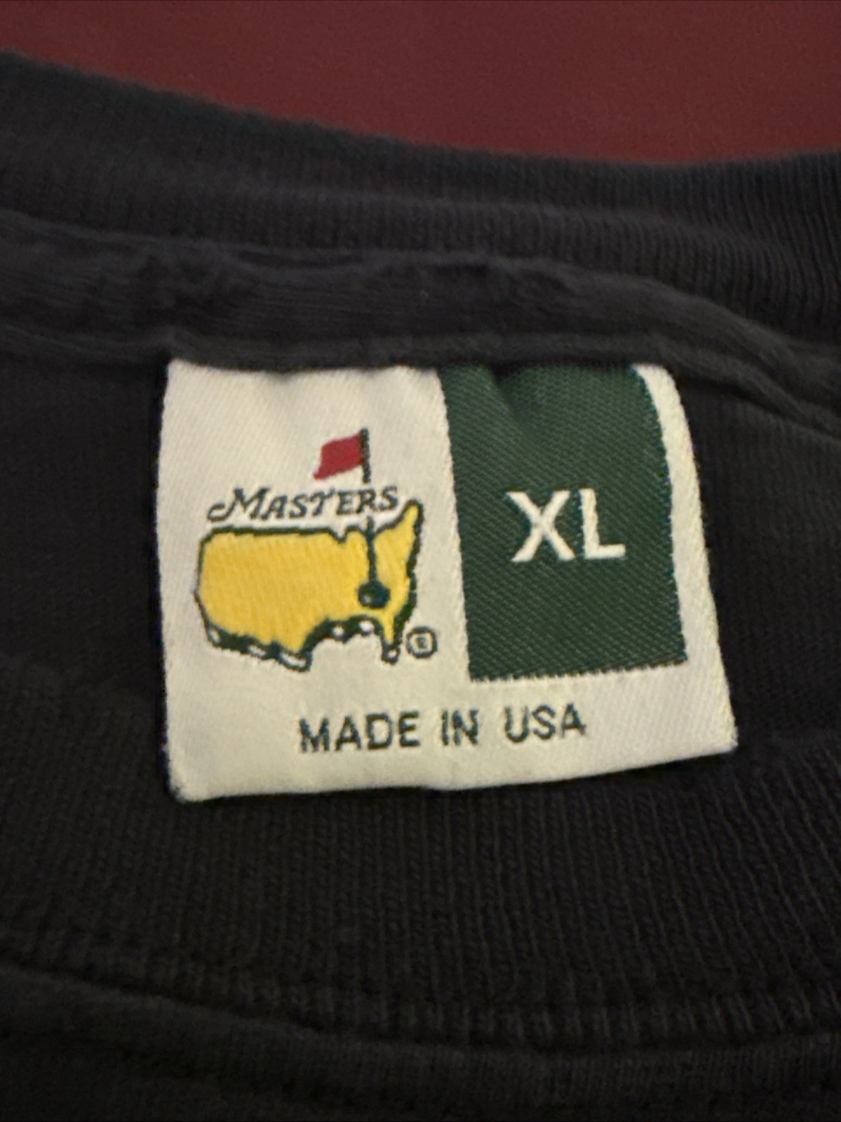 VTG MASTERS LS T-SHIRT~Heavy Duty~XL~Made in USA~Black~Masters Golf Tournament gallery
