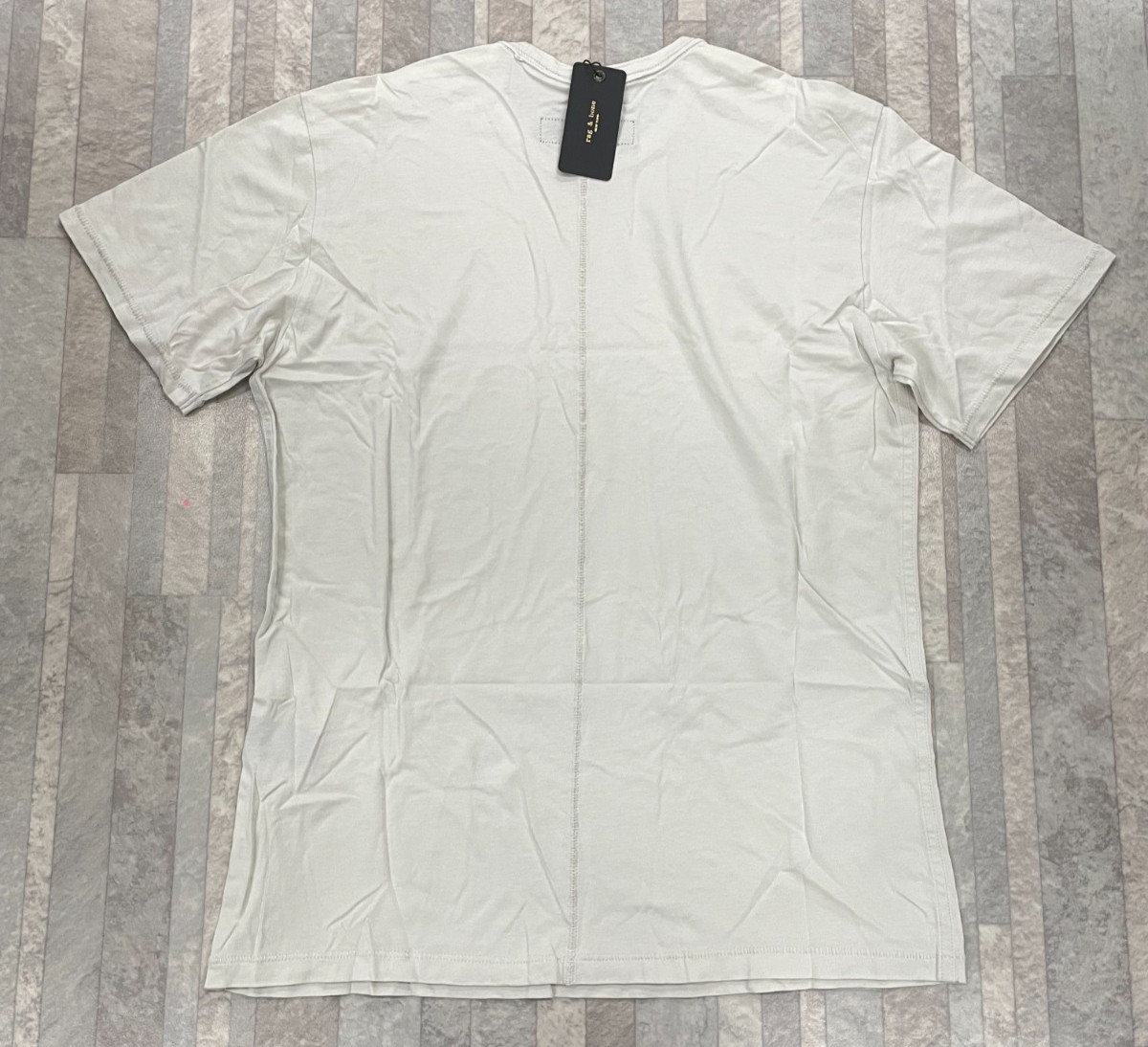 NWT $98 Rag & Bone Men's Short Sleeve Tee In Luna Rock Size: Small gallery